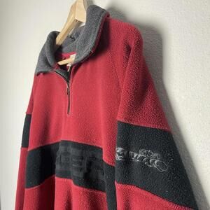 vintage 90’s Disney Store red and black tigger pullover fleece sweatshirt